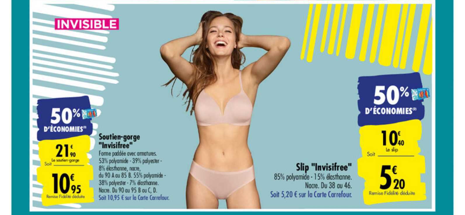 Soutien Gorge "invisifree" Slip "invisifree"