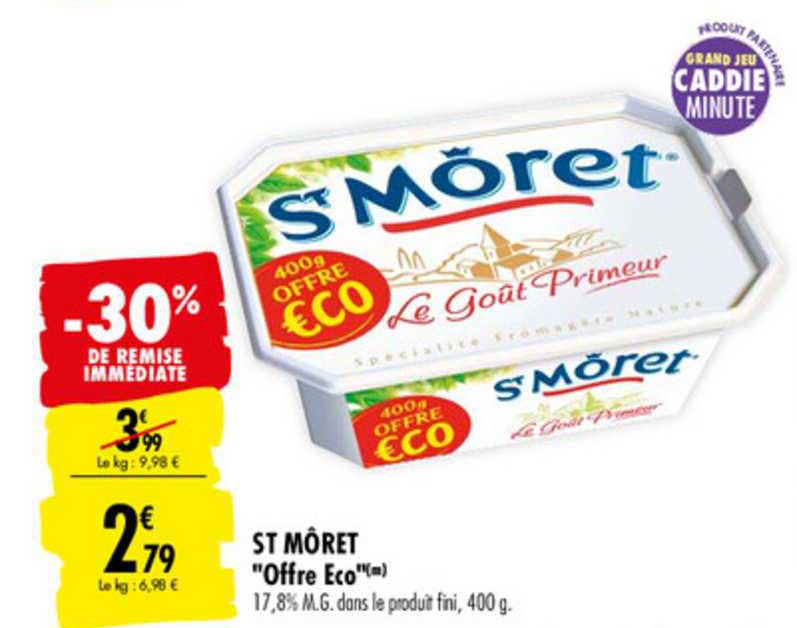 st môret "offre eco" -30% de remise immédiate