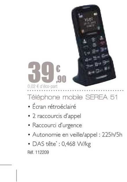 Téléphone Mobile Serea 51