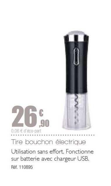 tire bouchon électrique