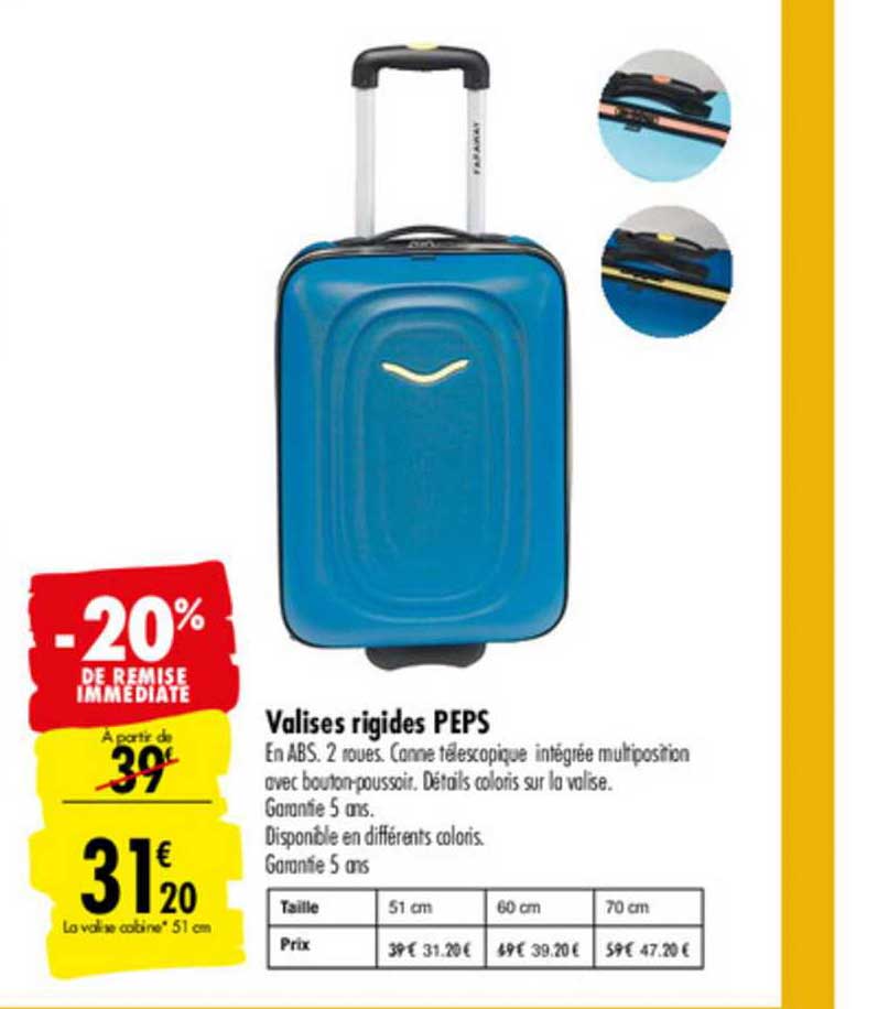 Valises Rigides Peps -20% De Remise Immédiate