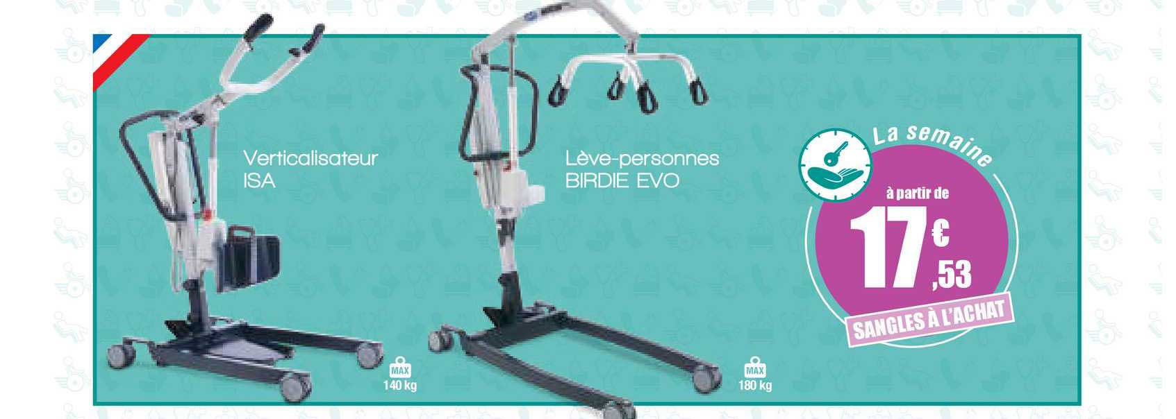 verticalisateur isa lève personnes birdie evo