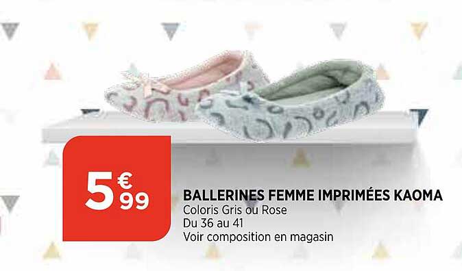 ballerines femme imprimées kaoma