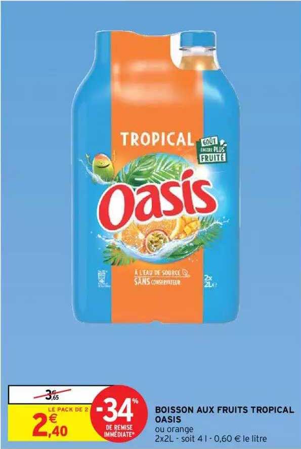 Boisson Aux Fruits Tropical Oasis