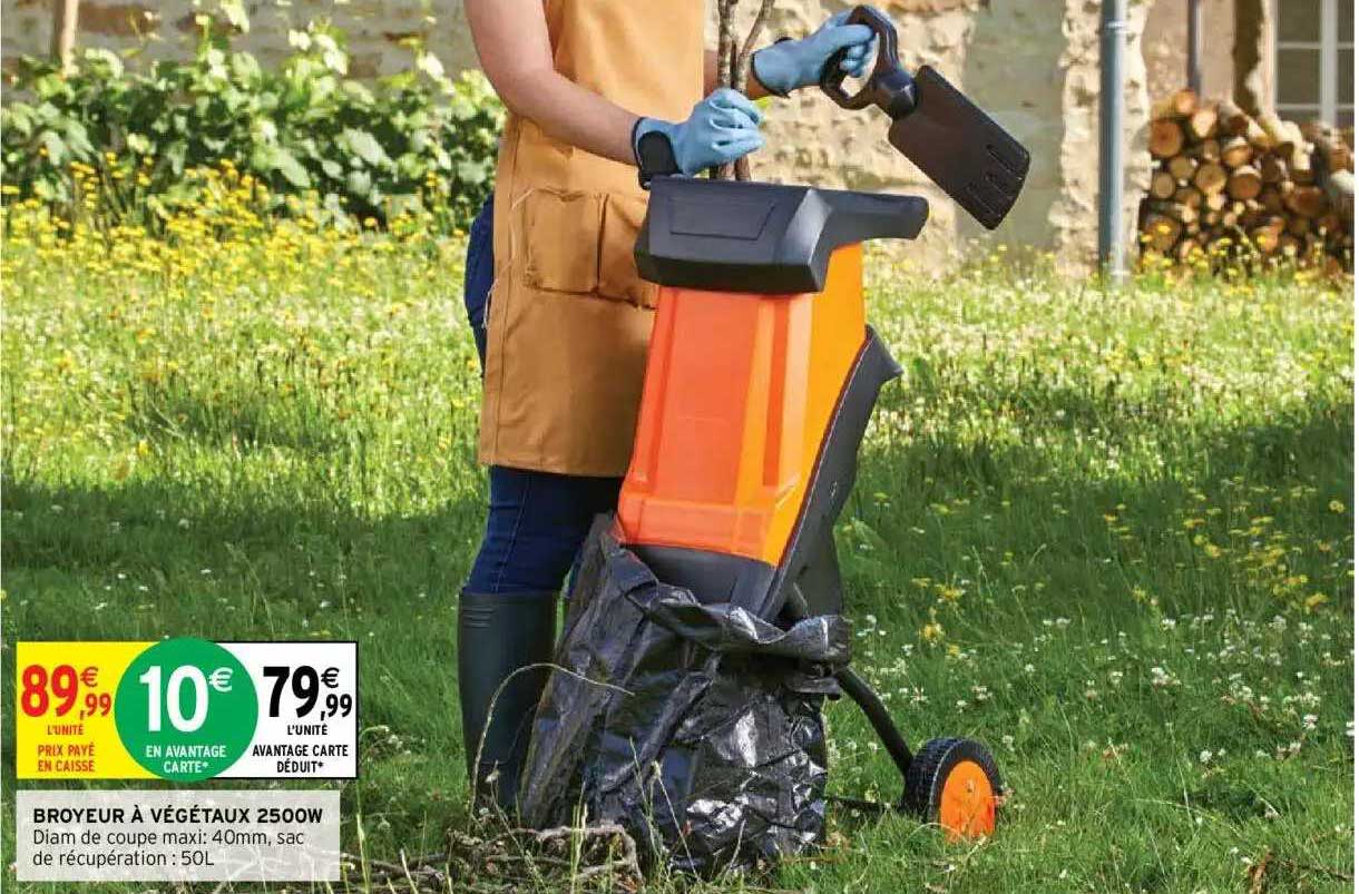 broyeur à végétaux 2500w