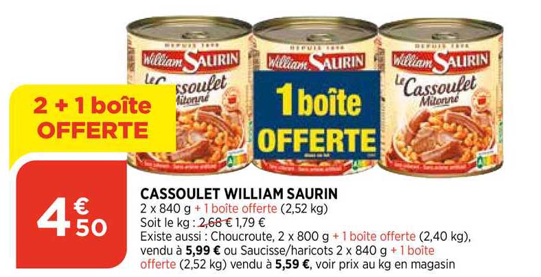 cassoulet william saurin