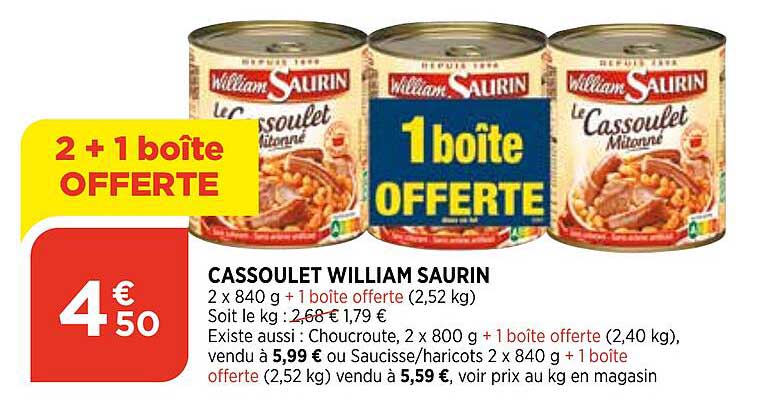 cassoulet william saurin