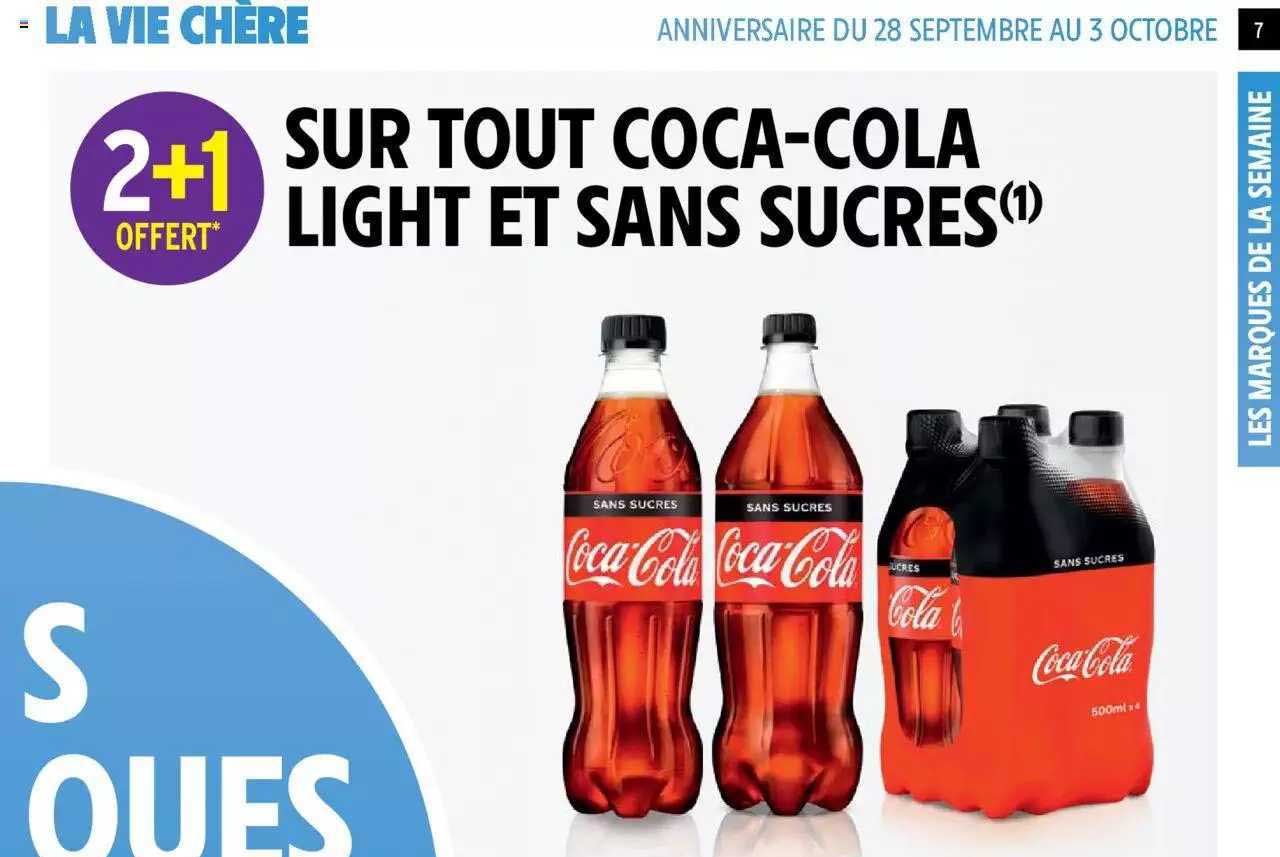 coca-cola light et sans sucres
