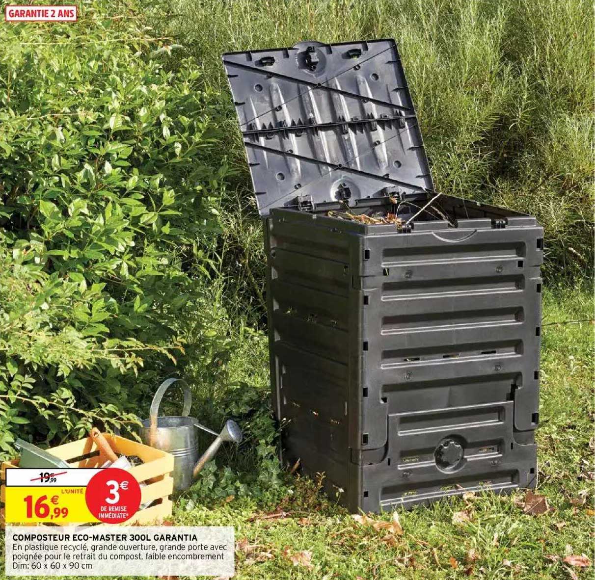 Composteur éco-master 300l Garantia