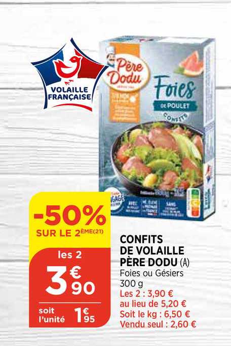 confits de volaille père dodu