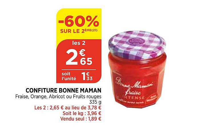 confiture bonne maman