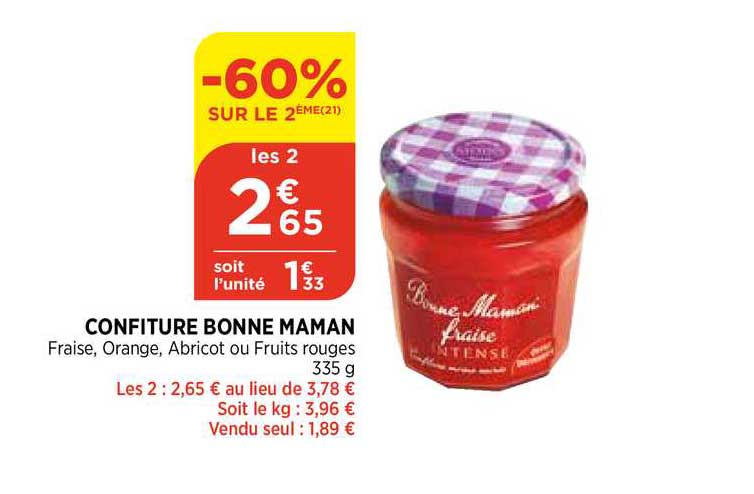 confiture bonne maman