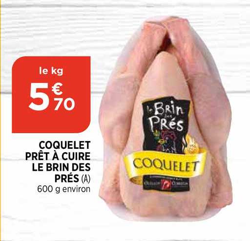coquelet prêt à cuire le brin des prés