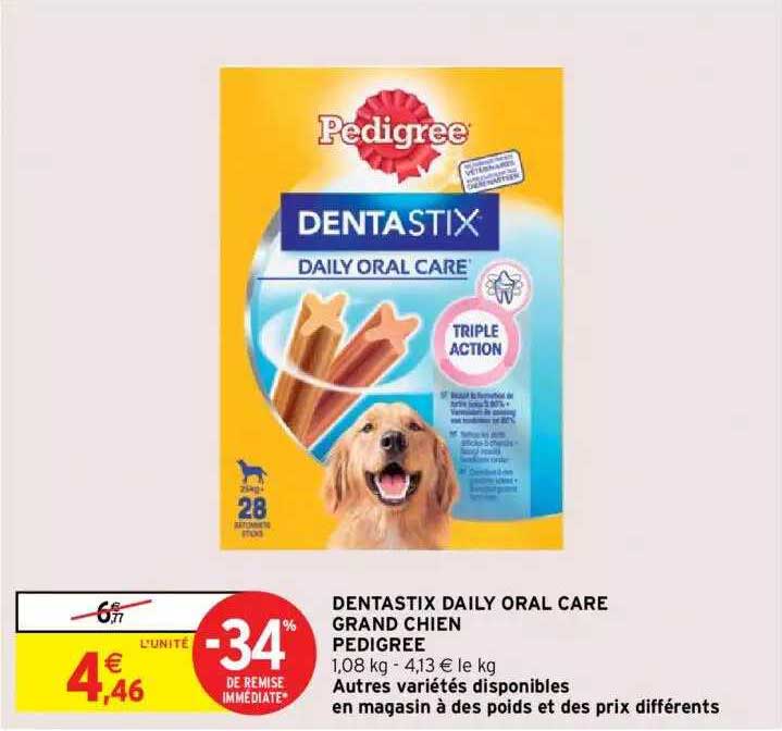dentastix daily oral care grand chien pedigree