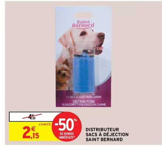 Distributeur Sacs à Déjection Saint Bernard