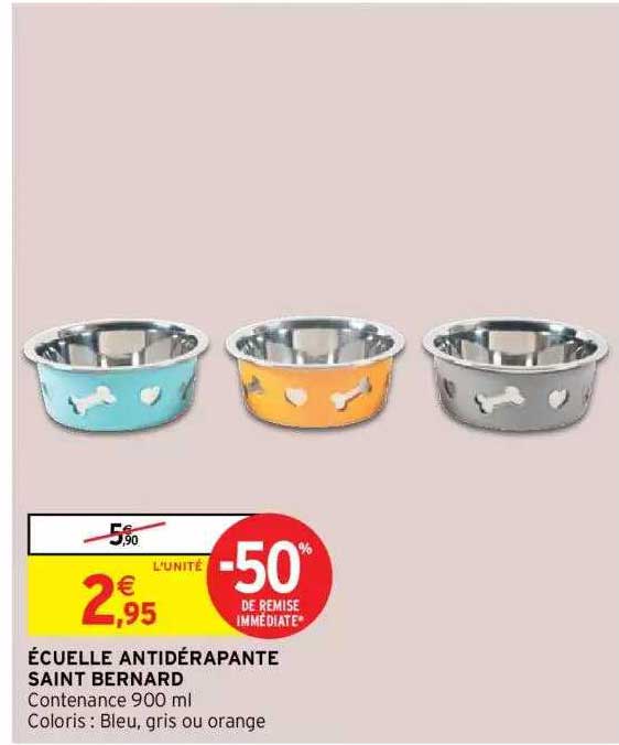 écuelle antidérapante saint bernard