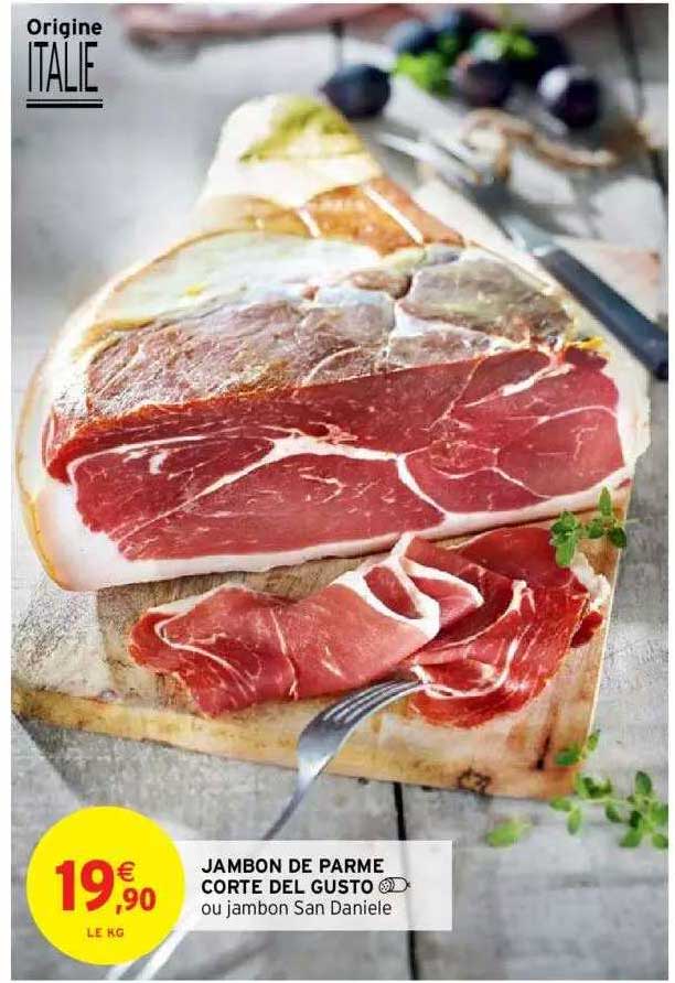 jambon de parme corte del gusto
