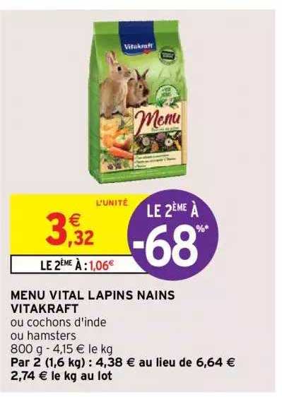 menu vital lapins nains vitakraft
