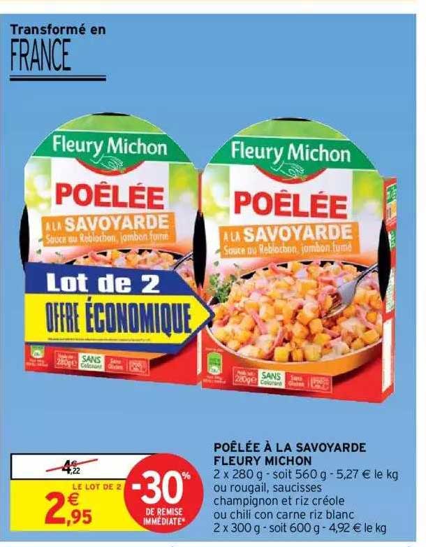 poêlée à la savoyarde fleury michon