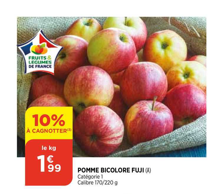 pomme bicolore fuji