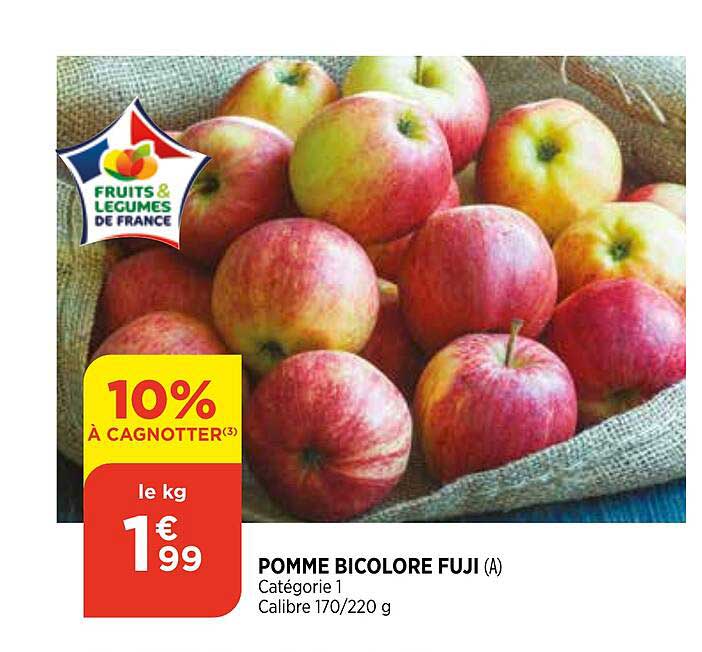 pomme bicolore fuji