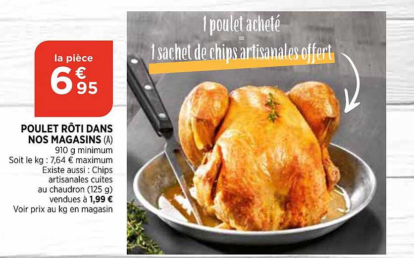 poulet rôti dans nos magasins