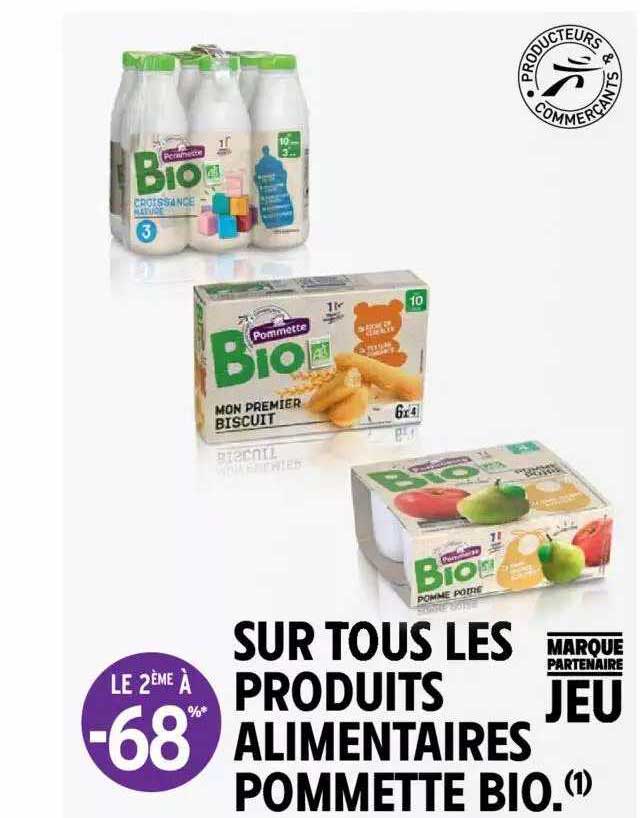 produits alimentaires pommette bio