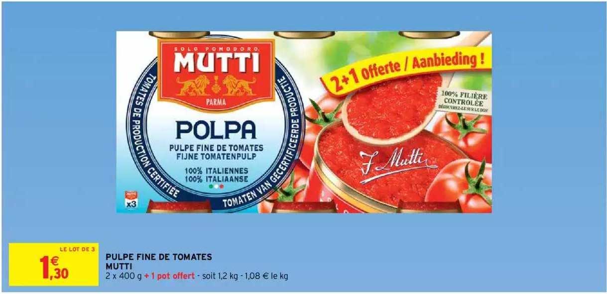 Pulpe Fine De Tomate Mutti