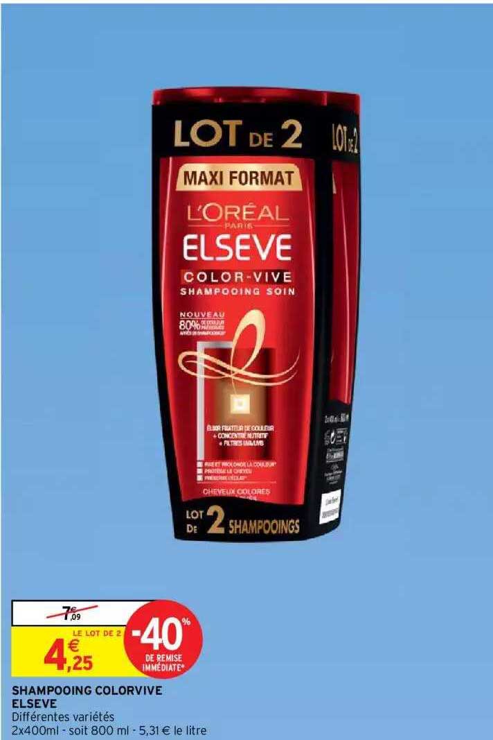 shampooing colorvive elsève
