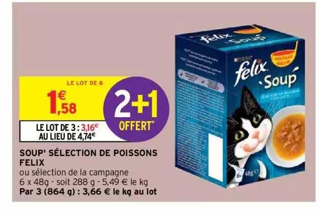 soup' sélection de poissons felix