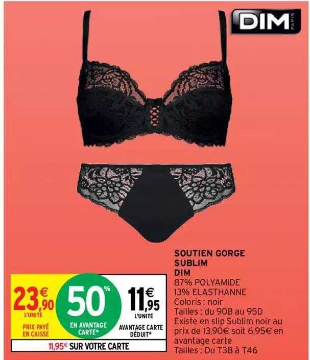 soutien gorge sublim dim