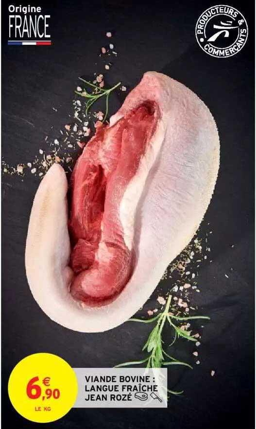 viande bovine : langue fraîche jean rozé