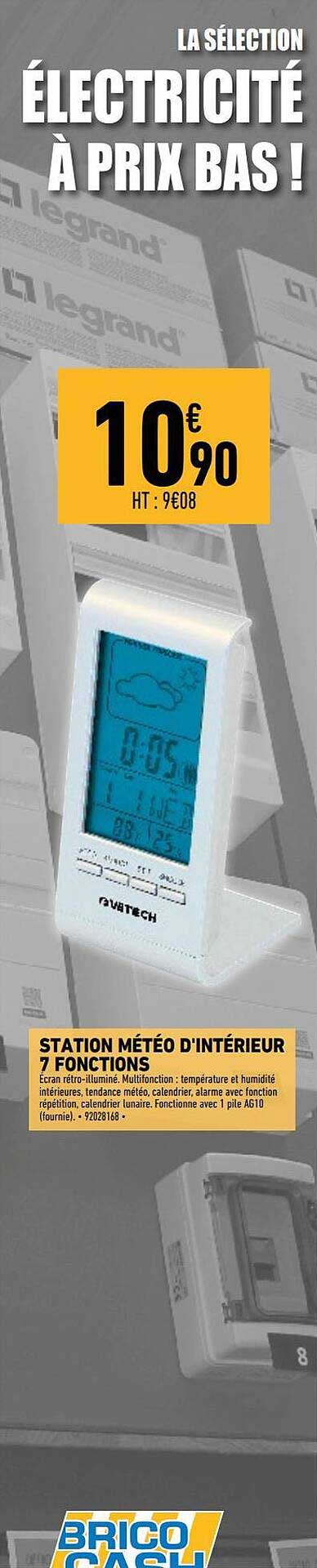 station météo d'intérieur 7 fonctions