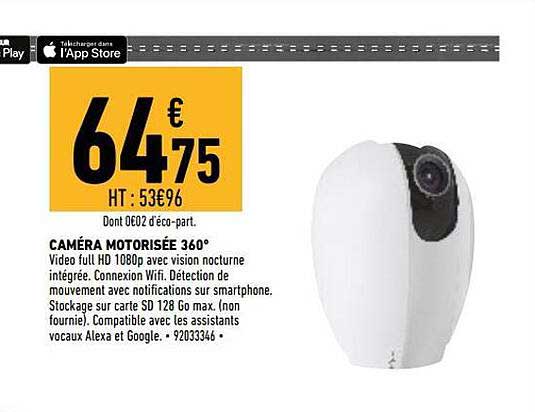 Caméra Motorisée 360°