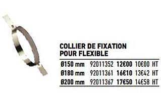 Collier De Fixation Pour Flexible