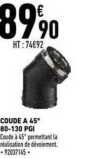 coude à 45° 80-130 pgi