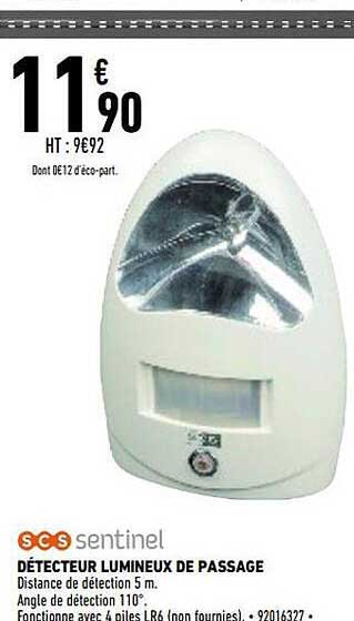 détecteur lumineux de passage scs sentinel
