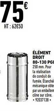élément droit 80-130 pgi