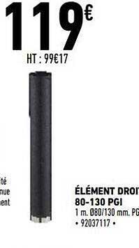 élément droit 80-130 pgi