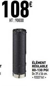 élément réglable 80-130 pgi