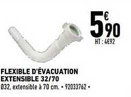 flexible d'évacuation extensible 32-70