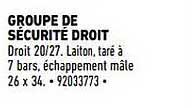 groupe de sécurité droit