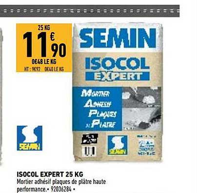 isocol expert 25 kg semin