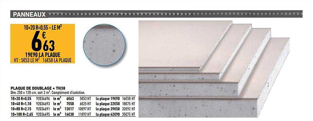 plaque de doublage + th38