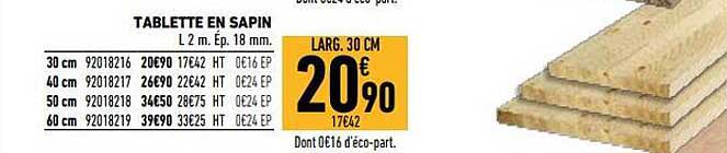 Tablette En Sapin