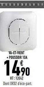 va-et-vient poussoir 10a