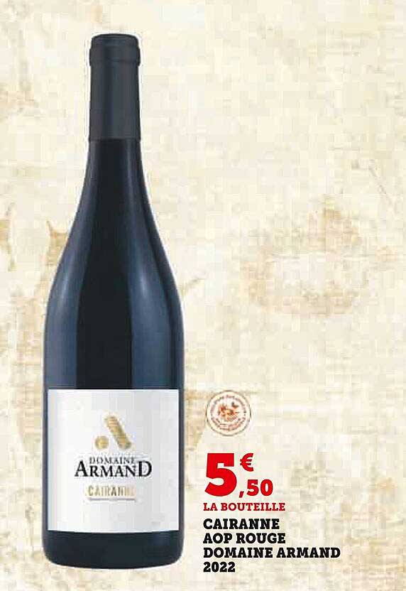 cairanne aop rouge domaine armand 2022