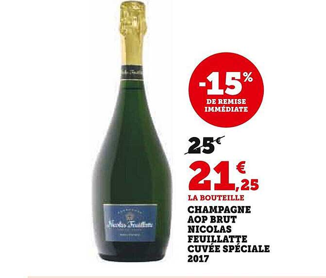champagne aop brut nicolas feuillatte cuvée spéciale 2017