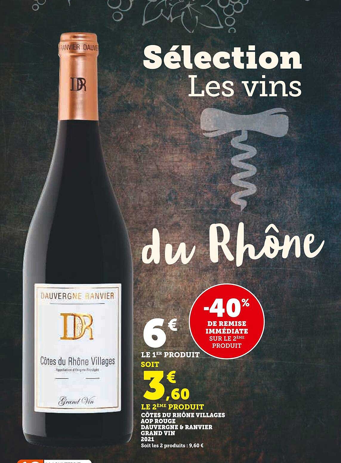 côtes du rhône villages aop rouge dauvergne & ranvier grand vin 2021