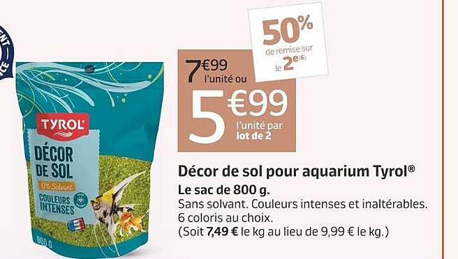 Décor De Sol Pour Aquarium Tyrol